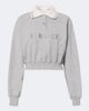 Versace Versace Cropped cotton jersey polo shirt - 1