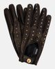 Versace Versace Cutout studded leather gloves - 1
