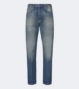 Versace Versace Distressed straight jeans