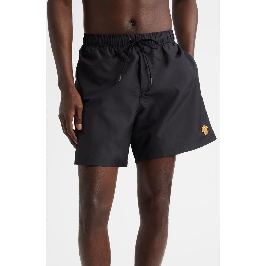 Versace Versace Embroidered Medusa Swim Trunks