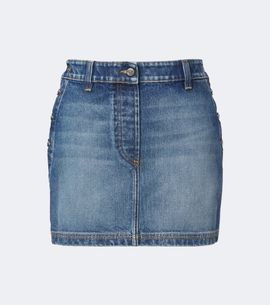Versace Versace Faded denim miniskirt