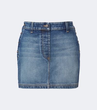Versace Versace Faded denim miniskirt