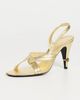 Versace Versace Gianni Metallic Nappa Sandals Light Gold/Gold - 2