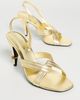 Versace Versace Gianni Metallic Nappa Sandals Light Gold/Gold - 5