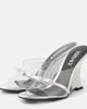 Versace Versace Gianni Ribbon 95 PVC wedge mules - 5