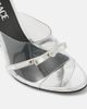 Versace Versace Gianni Ribbon 95 PVC wedge mules - 6