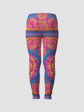 Versace Versace Girl's Little Girl's & Girl's Electric Barocco Stretch-Jersey Leggings