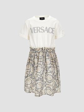 Versace Versace Girl's Little Girl's & Girl's Logo Barocco T-Shirt Dress