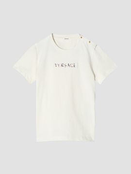 Versace Versace Girl's Little Girl's & Girl's Logo Embellished T-Shirt