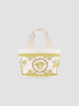 Versace Versace Girl's Medusa Versace Print Tote Bag