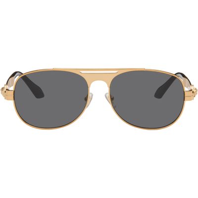 Versace Versace Gold Clarck Pilot Sunglasses