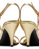 Versace Versace Gold Valentina Metallic Heeled Sandals - 2