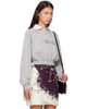 Versace Versace Gray Heavy Soft Fleece Greca Details & Logo Sweatshirt - 2