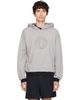 Versace Versace Gray Printed Cotton-Jersey Hoodie - 1