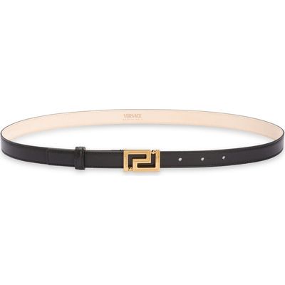 Versace Versace Greca Buckle Leather Belt