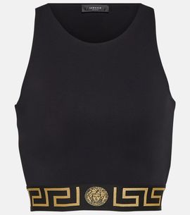 Versace Versace Greca cutout sports bra