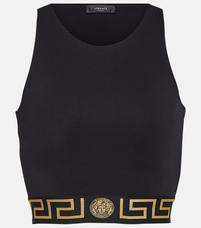 Versace Versace Greca cutout sports bra