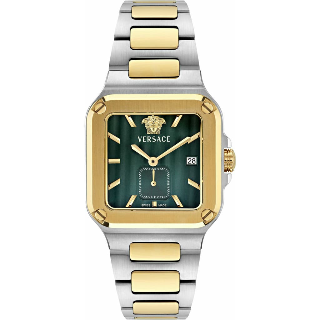 Versace Versace Greca Edge Two-Tone Bracelet Watch, 38mm x 49mm