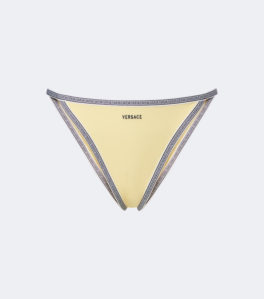 Versace Versace Greca embroidered bikini bottoms