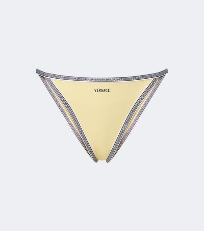 Versace Versace Greca embroidered bikini bottoms