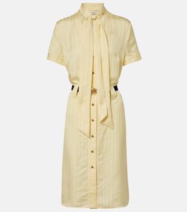 Versace Versace Greca jacquard satin minidress