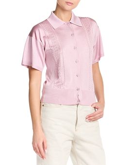 Versace Versace Greca Lace Stitch Blouse