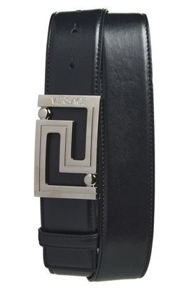 Versace Versace Greca Leather Belt
