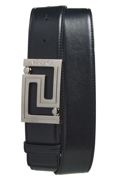 Versace Versace Greca Leather Belt