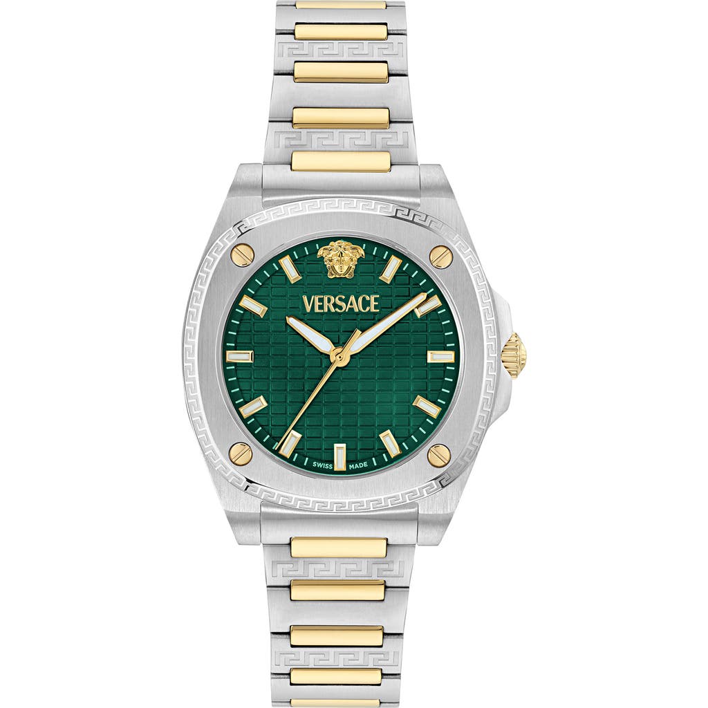 Versace Versace Greca Pulse Two-Tone Bracelet Watch, 36mm