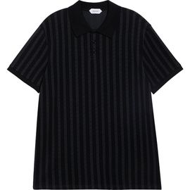 Versace Versace Greca Stripe Jacquard Polo