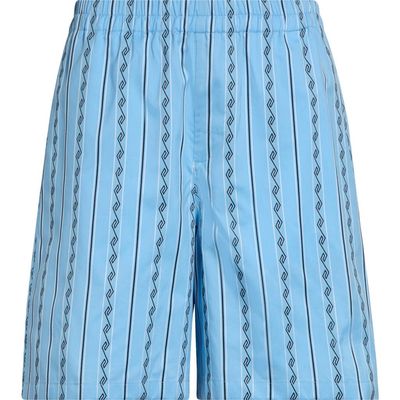 Versace Versace Greca Stripe Jacquard Shorts