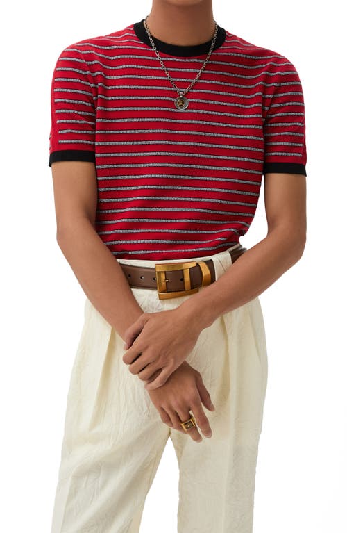 Versace Versace Greca Stripe Jacquard T-Shirt