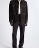 Versace Versace Greca Stripe Wool Straight Leg Pants - 1