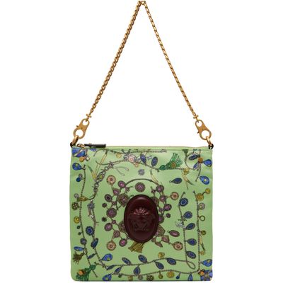 Versace Versace Green Cabine Printed Duchesse Bag