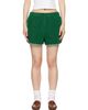 Versace Versace Green Cotton-Terry Jacquard Sweat Shorts - 1