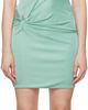 Versace Versace Green Safety Pin Draped Minidress - 1