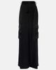 Versace Versace High-rise wide-leg satin cargo pants - 1