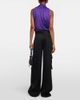 Versace Versace High-rise wide-leg satin cargo pants - 3