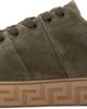 Versace Versace Khaki Greca Embellished Suede Sneakers - 3