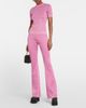 Versace Versace La Greca jacquard silk-blend flared pants - 2