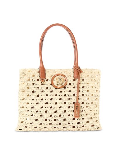 Versace Versace La Medusa Crocheted Tote