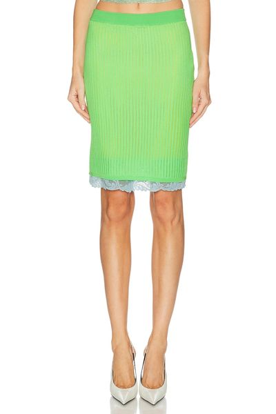 VERSACE VERSACE Lace Midi Skirt