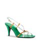 VERSACE VERSACE Laminated Leather Strappy Sandal - 2