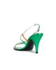 VERSACE VERSACE Laminated Leather Strappy Sandal - 3