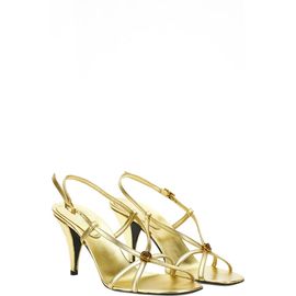 Versace Versace Laminated Strappy Sandal