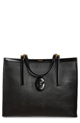Versace Versace Large Medusa Calf Leather Tote