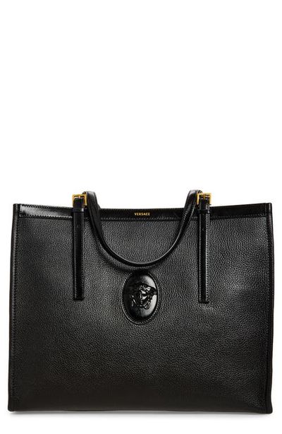 Versace Versace Large Medusa Calf Leather Tote