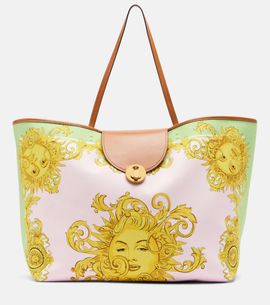 Versace Versace Large printed canvas tote bag