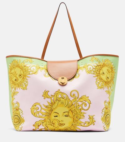 Versace Versace Large printed canvas tote bag
