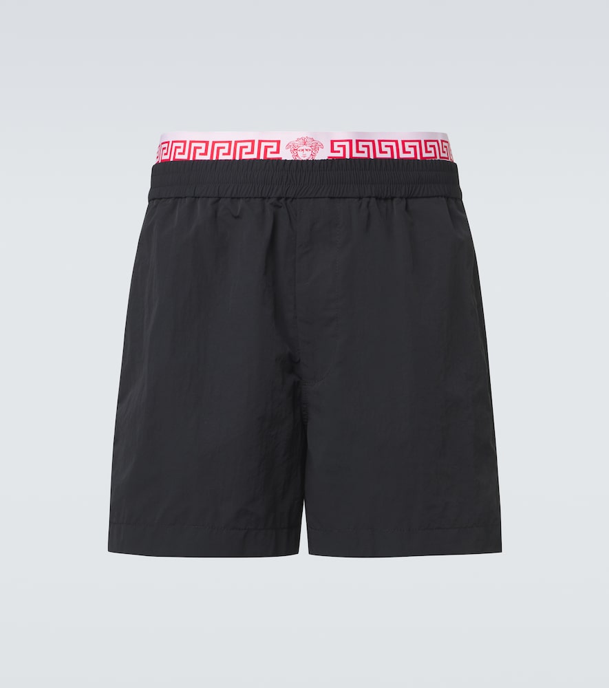 Versace Versace Layered waistband shorts
